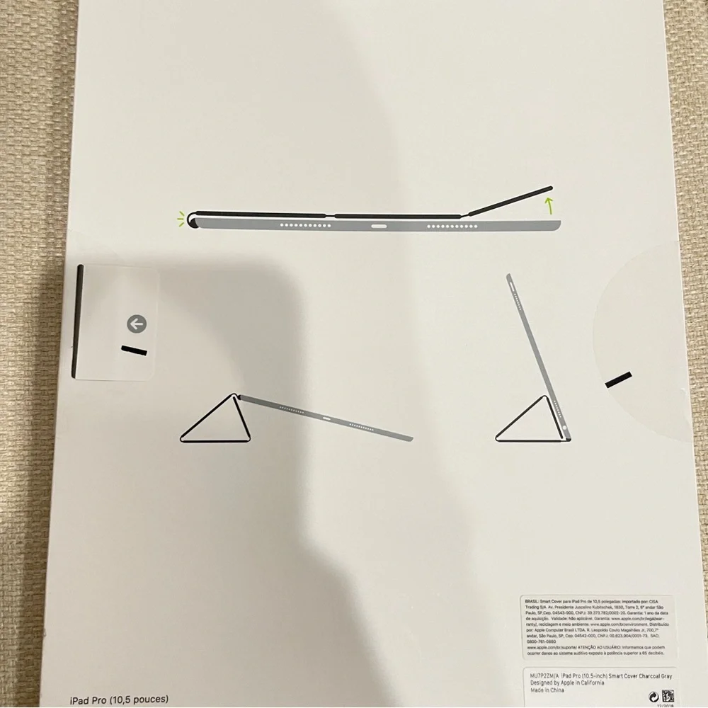 NEW Apple iPad Pro 10.5-inch Smart Cover Charcoal‎ Gray MU7P2ZM/A
